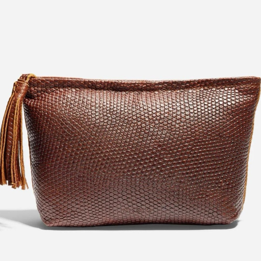 *NWOT* Petra pouch in Cider Snake (Genuine leather)